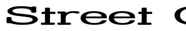 Street Corner Slab font preview